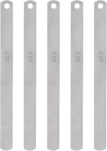 5pcs Mn Steel Feeler Gauge 0.07mm Thickness 150mm Length Metric Filler Thickness Gage Gap Measuring Tool Single Blade in Saudi Arabia