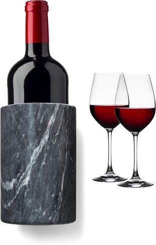 Fox Run Marble Wine Bottle Holder and Utensil Crock, Black in Saudi Arabia