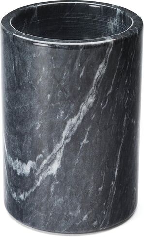 Fox Run Marble Wine Bottle Holder and Utensil Crock, Black in Saudi Arabia