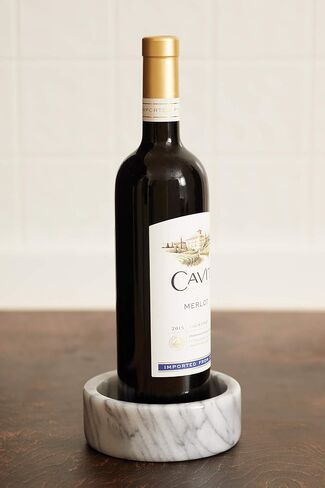Fox Run Marble Wine Bottle Holder and Utensil Crock, Black in Saudi Arabia
