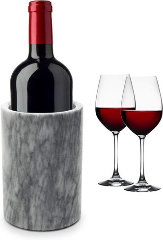 Fox Run Marble Wine Bottle Holder and Utensil Crock, Black in Saudi Arabia