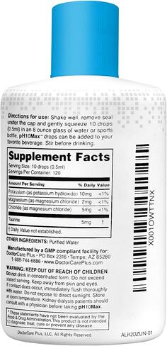 pH10Max Alkaline Water Drops, Unflavored (2 fl oz) in Saudi Arabia
