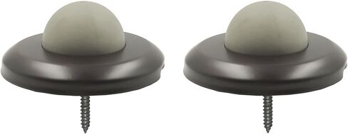 HARDWOOD HSC202-US10B Door Wall Stop, Dome Door Stoppers, Wall Protector, Door Bumper, 2-1/2" Stainless Steel Cover with 0.75" TPR Bumper, Antique Copper Finish, 2 Pack in Saudi Arabia