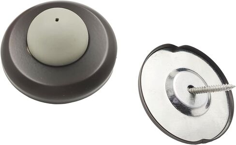 HARDWOOD HSC202-US10B Door Wall Stop, Dome Door Stoppers, Wall Protector, Door Bumper, 2-1/2" Stainless Steel Cover with 0.75" TPR Bumper, Antique Copper Finish, 2 Pack in Saudi Arabia
