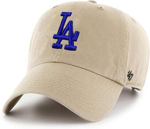'47 MLB Khaki Clean Up Adjustable Hat, Adult (Los Angeles Dodgers) in Saudi Arabia