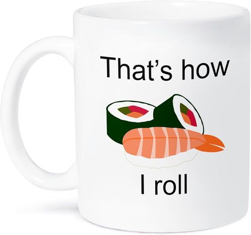 3dRose That’s how I roll Mug, 11 oz, Black/White in Saudi Arabia