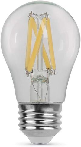 Feit Electric BPA1575/827/FIL/2 75 Watt Equivalent 800 Lumen Dimmable A15 LED Filament Light Bulb E26 Base, 3.2"H x 1.85"D, 2700K (Soft White), 2 Piece in Saudi Arabia
