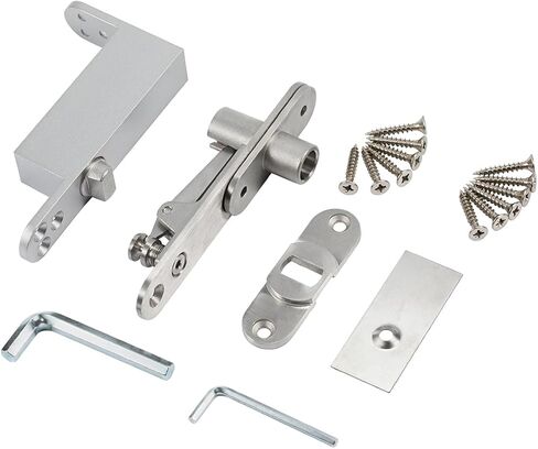 Ranbo Commercial/Home Self Closing Door Pivot Hinges Heavy Duty Hidden Hinges for Wood Doors 360 Degree Shaft Stainless Steel invisible Pivot Hinge System (2 Way Adjustable) in Saudi Arabia