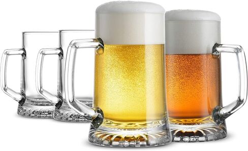 Bormioli Rocco Nonix Set Of 4 19.75 Oz Beer Glasses, Made For Easy Drinking And Stacking, With A Classic Pint Glass Design, Made In Spain. in Saudi Arabia