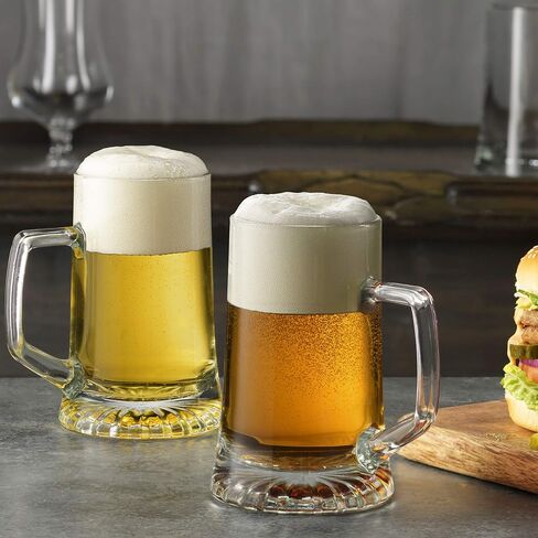 Bormioli Rocco Nonix Set Of 4 19.75 Oz Beer Glasses, Made For Easy Drinking And Stacking, With A Classic Pint Glass Design, Made In Spain. in Saudi Arabia