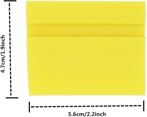 كارتينتس 2 بوصة ممسحة زجاج المياه شفرة المياه المطاطية الصغيرة ممسحة نافذة ممسحة جانبية مرآة ممسحة للمنزل، تنظيف زجاج السيارة - 4 عبوات in Kuwait