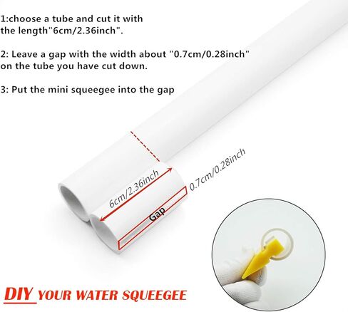 كارتينتس 2 بوصة ممسحة زجاج المياه شفرة المياه المطاطية الصغيرة ممسحة نافذة ممسحة جانبية مرآة ممسحة للمنزل، تنظيف زجاج السيارة - 4 عبوات in Kuwait