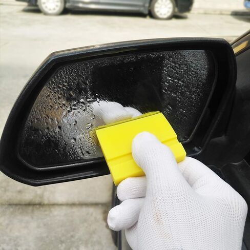 كارتينتس 2 بوصة ممسحة زجاج المياه شفرة المياه المطاطية الصغيرة ممسحة نافذة ممسحة جانبية مرآة ممسحة للمنزل، تنظيف زجاج السيارة - 4 عبوات in Kuwait