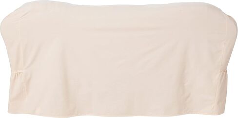Classic Slipcovers WCD20AMYRFNAT loveseat slipcover, one Piece, Ruffled, Natural in Saudi Arabia