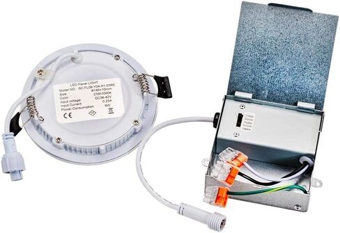 Topaz Round 4 Inch LED Recessed Retrofit Downlight, 7 W, Baffle Trim, 5CCT Selectable 2700K,3000K,3500K,4000K,5000K, White in Saudi Arabia