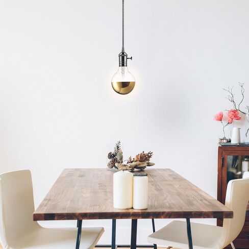 Globe Electric 84649 40W Gold Designer Vintage Edison Oro Incandescent Light Bulb, E26 Base, 220 Lumens in Saudi Arabia