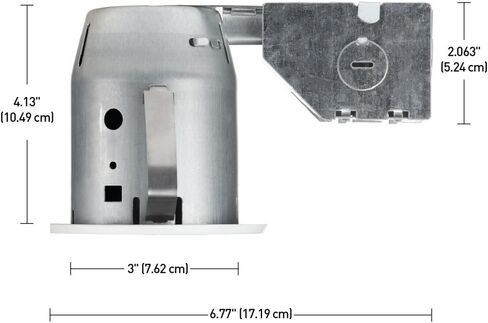 Globe Electric 90679 3" Swivel Round Trim Recessed Lighting Kit, White, Easy Install Push-N-Click Clips, 3.25" Hole Size, Recessed Lights, Dimmable, Ceiling Light, Porch Light, Bulb Not Included in Saudi Arabia