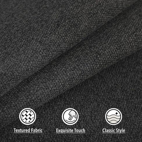 وسائد كرسي ترومليكس لكراسي الطعام، 4 عبوات من وسائد مقاعد المطبخ مع أربطة داخلية غير قابلة للانزلاق مقاس 17 × 16 بوصة من الكتان الخفيف in Kuwait