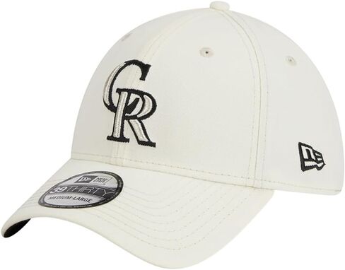 New Era Milwaukee Brewers 39THIRTY Chrome Team Classic Stretch Fit Cap, Cream White Hat in Saudi Arabia