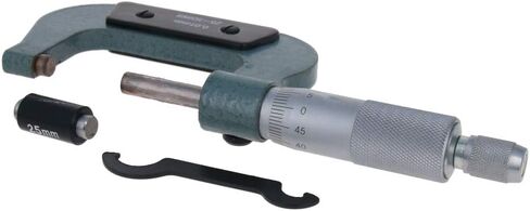 Utoolmart Outside Micrometer, Measuring Range 0-25mm/0-1", Graduation 0.01mm, for Mechanist Tool in Saudi Arabia