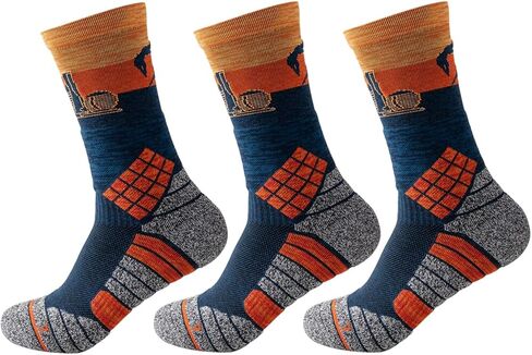 جوارب رياضية مضغوطة للرجال، جوارب رياضية مبطنة من النخبة لكرة السلة، جوارب للجري، 3 أزواج (9-13) in Kuwait