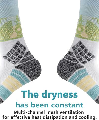 جوارب رياضية مضغوطة للرجال، جوارب رياضية مبطنة من النخبة لكرة السلة، جوارب للجري، 3 أزواج (9-13) in Kuwait