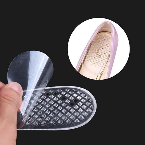 Milisten 1 Pair Silicone Gel Heel Cups Shoe Inserts Shock Absorbing Support Pad for Women High Heel Plantar in Saudi Arabia