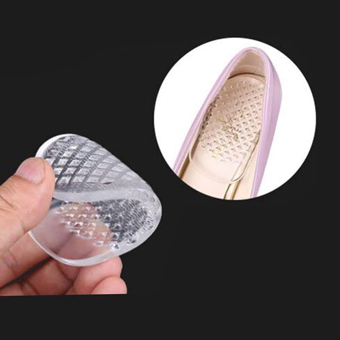 Milisten 1 Pair Silicone Gel Heel Cups Shoe Inserts Shock Absorbing Support Pad for Women High Heel Plantar in Saudi Arabia