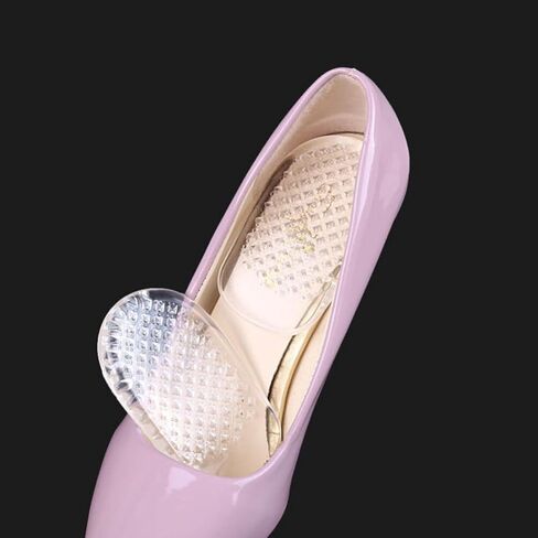 Milisten 1 Pair Silicone Gel Heel Cups Shoe Inserts Shock Absorbing Support Pad for Women High Heel Plantar in Saudi Arabia