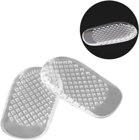 Milisten 1 Pair Silicone Gel Heel Cups Shoe Inserts Shock Absorbing Support Pad for Women High Heel Plantar in Saudi Arabia