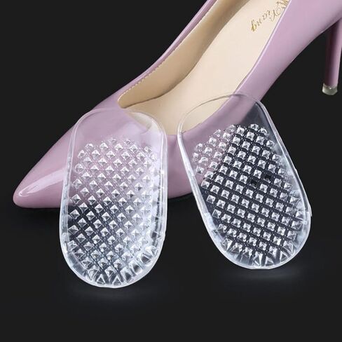 Milisten 1 Pair Silicone Gel Heel Cups Shoe Inserts Shock Absorbing Support Pad for Women High Heel Plantar in Saudi Arabia