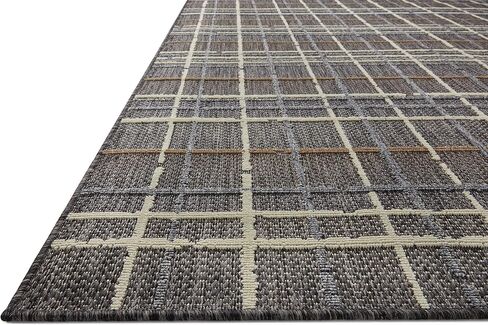 سجادة منطقة Loloi II Rainier Collection RAI-11 فحمي/متعددة مقاس 5'-3" x 7'-7" in Saudi Arabia