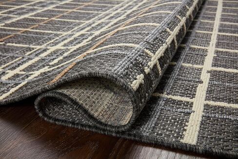 سجادة منطقة Loloi II Rainier Collection RAI-11 فحمي/متعددة مقاس 5'-3" x 7'-7" in Saudi Arabia
