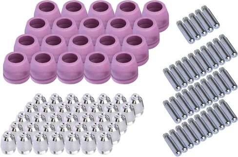 Lotos PCON40 Plasma Cutter Consumables 15 Nozzles 15 Electrodes 10 Cups for RED Color LTP5000D, LTPDC2000D and BLUE Color LTP6000 40 Pieces RED in Saudi Arabia
