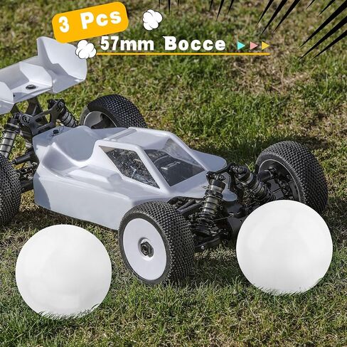 4 عبوات من كرات Bocce Pallino في الفناء الخلفي Bocce مقاس 57 مم بديلة للبالغين والأطفال في الهواء الطلق ألعاب رياضية في الحديقة والشاطئ، لونين in Kuwait