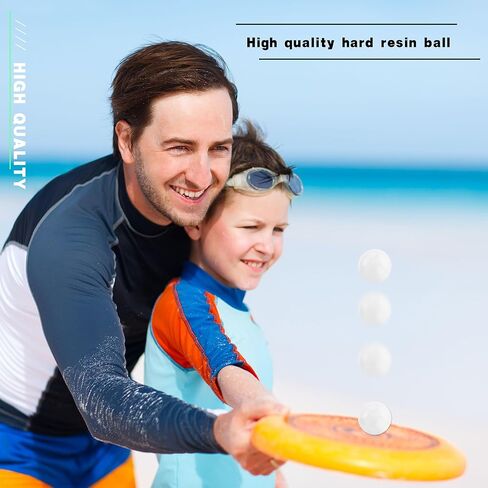 4 عبوات من كرات Bocce Pallino في الفناء الخلفي Bocce مقاس 57 مم بديلة للبالغين والأطفال في الهواء الطلق ألعاب رياضية في الحديقة والشاطئ، لونين in Kuwait