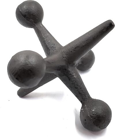 Cast Iron Jack Decorative Accent Paperweight Door Stop, Home, Office Decor (2) in Saudi Arabia