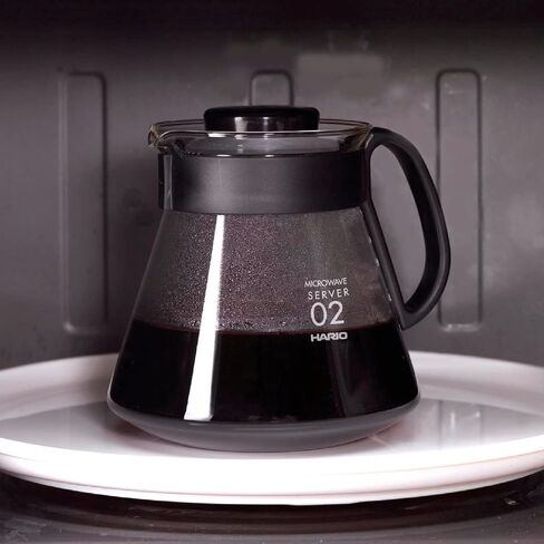 هاريو V60 طقم قهوة زجاجي، 600 مل، أسود in Saudi Arabia