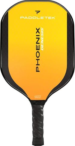 Paddletek Phoenix Genesis - Professional Pickleball Paddles with Honeycomb Core – Polycore & Fiberglass Epoxy Surface - High Tack Performance Grip – 7.4 oz to 7.8 oz – 5 Colors- USAPA Approved in Saudi Arabia