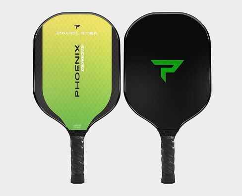 Paddletek Phoenix Genesis - Professional Pickleball Paddles with Honeycomb Core – Polycore & Fiberglass Epoxy Surface - High Tack Performance Grip – 7.4 oz to 7.8 oz – 5 Colors- USAPA Approved in Saudi Arabia