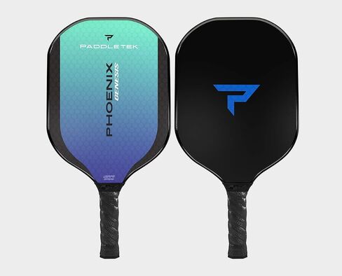 Paddletek Phoenix Genesis - Professional Pickleball Paddles with Honeycomb Core – Polycore & Fiberglass Epoxy Surface - High Tack Performance Grip – 7.4 oz to 7.8 oz – 5 Colors- USAPA Approved in Saudi Arabia