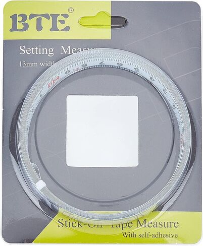 FINGERINSPIRE 300cm Carbon Steel Back Adhesive Ruler, Steel Self-Adhesive Measuring Tape, Metal Sticky Ruler Tape Measuring Tool (Left-Right Reading) in Saudi Arabia