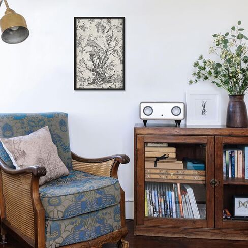 Set of 3 Vintage Apple Tree Sketch Art with Neutral Triptych Canvas Wall Art Print Gallery Wall Room Decor Painting for Living Room, Office, Bedroom - 12x16in BlackFramed in Saudi Arabia