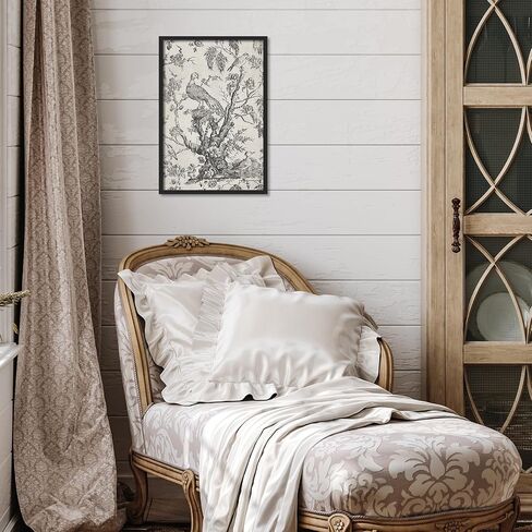 Set of 3 Vintage Apple Tree Sketch Art with Neutral Triptych Canvas Wall Art Print Gallery Wall Room Decor Painting for Living Room, Office, Bedroom - 12x16in BlackFramed in Saudi Arabia