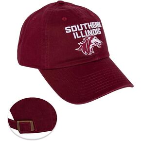 Desert Cactus Southern Illinois University Baseball Hat SIU Salukis Brimmed Embroirderd Hats Cap Adjustable Cloth Strap Adult (Style C) Maroon