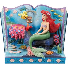Enesco Disney Traditions by Jim Shore The Little Mermaid Storybook Figurine, 6.25 Inch, Multicolor