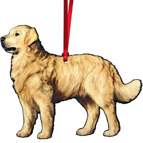 Golden Retriever Christmas Ornament, Golden Retriever Gifts, Golden Retriever Decor, Golden Retriever Gifts for Mom, Dog Christmas Ornament (Light Golden)