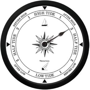 Trintec Atlantic White Tide Indicator Wall Clock 10" ATW-01