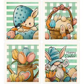 Morigins Hello Fall Pumpkin Swedish Dishcloths Reusable Sustainable Biodegradable Cellulose Sponge Cleaning Cloths for Kitchen Dish Rags Paper Towel Replacement