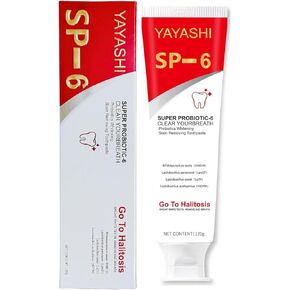 2 Pcs SP-6 Brightening Probiotic Toothpaste,Deep Cleaning Care Fresh Breath SP-6 Ultra Whitening Toothpaste.